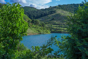 Fototapeta na wymiar Village lake