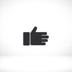 like. thumbs up. like icon. Vector Like Style. hand thumbs up. excerpt. flat design. The work is done for your use. 10 eps