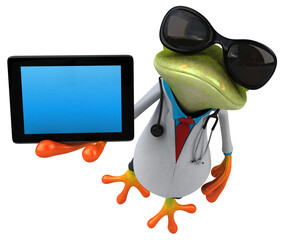Obraz premium Frog doctor - 3D Illustration