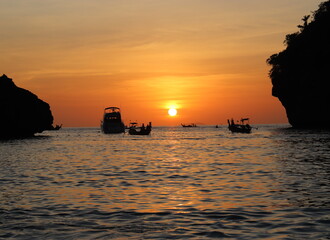 Coucher de soleil à Ko Phi Phi, Thaïlande