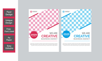 Corporate Business flyer template vector design, Flyer Template Geometric shape used for business poster layout, IT Company flyer, corporate banners, and leaflets. Graphic design layout with triangle