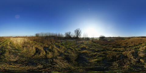 Village Spring Landscapes HDRI Panorama