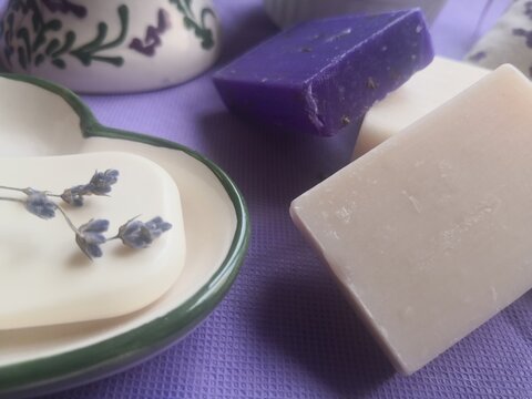 Natural healthcare with herbal soaps