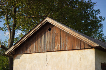 old barn in the village
