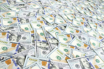 Dollars pile background