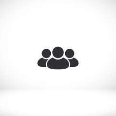 Business people icon. group of persons. people. Vector graphics. human icon work done for your use. 10 eps