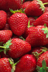 Heap of strawberries close-up