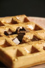 close up waffle