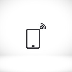 Phone Wi-Fi vector icon . Lorem Ipsum Flat Design