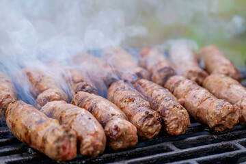 Grilled Fried Smoked Sausages BBQ 7