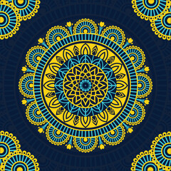 Luxury mandala background with golden arabesque pattern Arabic Islamic east style. Ramadan Style Decorative mandala. Mandala for print, poster, cover, brochure, flyer, banner