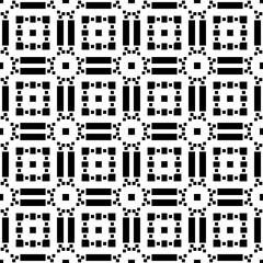 Seamless pattern with ethnic ornament. Embroidery background. Tribal wallpaper. Ethnical folk image. Tribe motif. Ancient mosaic. Digital paper, web design, textile print, backdrop. Vector art work.