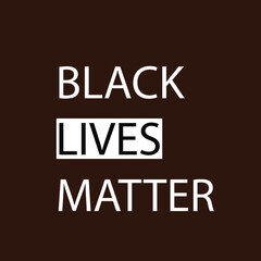 Black Lives Matter (BLM) graphic illustration for use as poster to raise awareness about racial inequality. police brutality and prejudice against African .