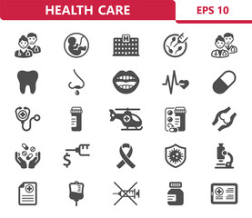 Fototapeta premium Health Care Icons