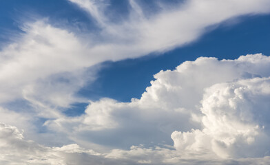 Fototapeta premium textured of cloud on blue sky