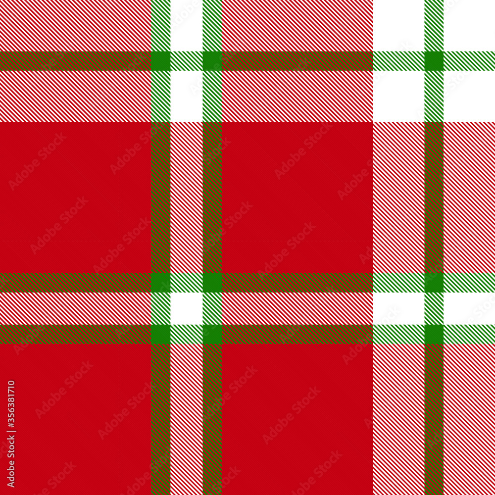 Wall mural christmas plaid tartan checkered seamless pattern - christmas plaid, checkered, tartan seamless patt