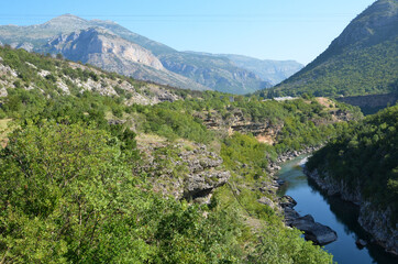 Fototapeta na wymiar Mountain landscape with mountain river