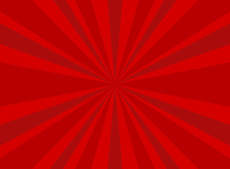 Sunlight horizontal background. red color burst background. Vector illustration.