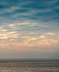 Beautiful Swirling Seas Hit the British Coast at Sunset