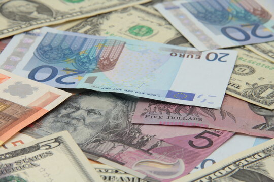 Background of international paper money.