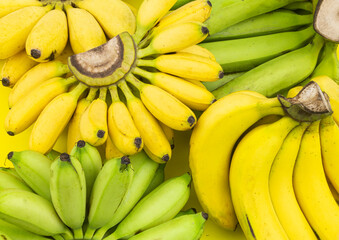 Different bananas background