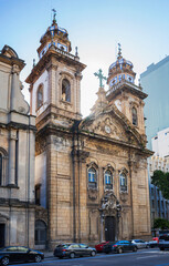 Obraz premium Rio de Janeiro. Brazil. Old Cathedral of Rio de Janeiro, The old Cathedral of Rio de Janeiro, dedicated to our lady of mount Carmel is an old Carmelite Church that served as the Cathedral of Rio de J