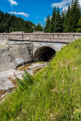 old dam in the mountains