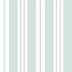 Foto op Plexiglas Verticale strepen Witte streep naadloze patroon achtergrond in verticale stijl - Witte verticale gestreepte naadloze patroon achtergrond geschikt voor mode textiel, graphics
