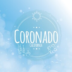 coronado beach label