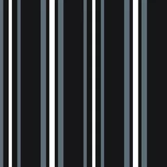 Tapeten Vertikale Streifen Schwarz-Weiß-Streifen nahtloser Musterhintergrund im vertikalen Stil - Schwarz-weißer vertikal gestreifter nahtloser Musterhintergrund, geeignet für Modetextilien, Grafiken