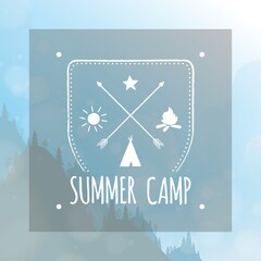 summer camp label