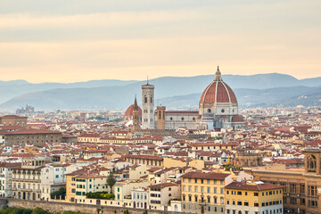 Fototapeta na wymiar The skyline of Florence, Italy