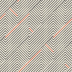 Obraz premium Abstract seamless striped geometric pattern on texture background in retro colors. Creative vector pattern for ceramic tile, wallpaper, linoleum, textile, web page background.