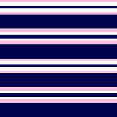 Pink and Navy Stripe seamless pattern background in horizontal style - Pink and Navy Horizontal striped seamless pattern background suitable for fashion textiles, graphics