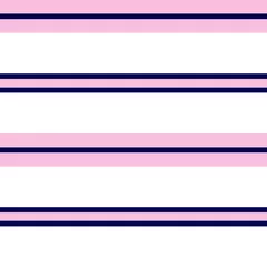 Keuken foto achterwand Horizontale strepen Roze en marine streep naadloze patroon achtergrond in horizontale stijl - roze en marine horizontale gestreepte naadloze patroon achtergrond geschikt voor mode textiel, afbeeldingen