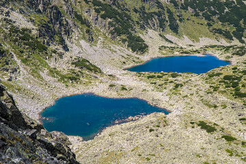 Fototapeta na wymiar Lakes in the mountain