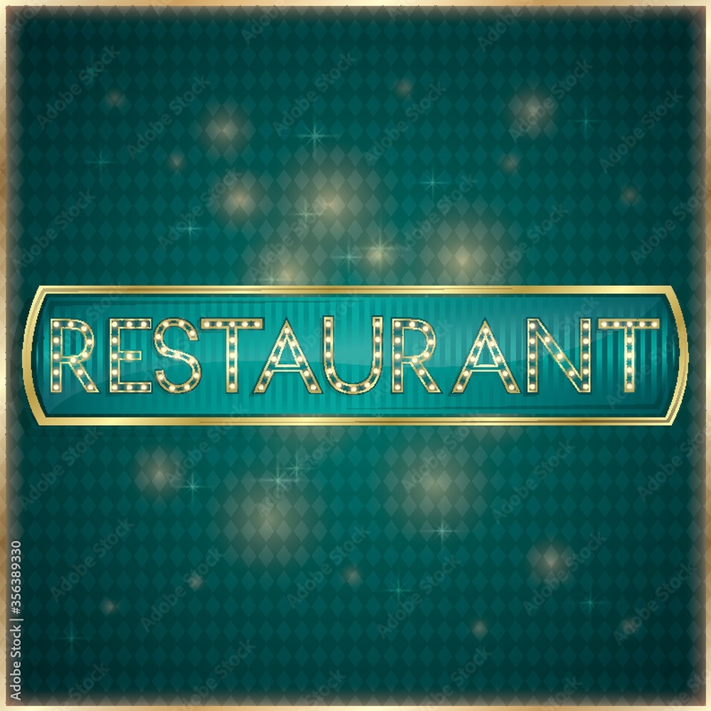 Canvas Prints restaurant label