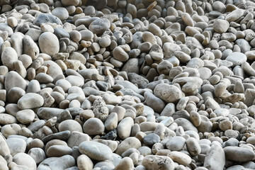 Stone texture, Scenic landscape with stones on the beach background