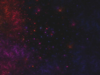 Fototapeta na wymiar Abstract fractal illustration looks like galaxies. Colorful psychedelic background.Consists of fractal texture and is suitable for use in projects on imagination