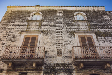 Historical palace. Rutigliano. Puglia. Italy.