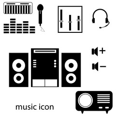music icons set
