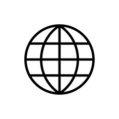 internet globe icon vector design template