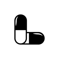 capsule - medicine icon vector design template