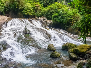 View on Goa Rang Reng waterfall