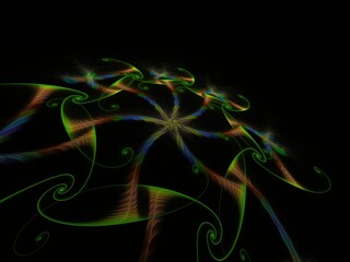 Imaginatory fractal background Image