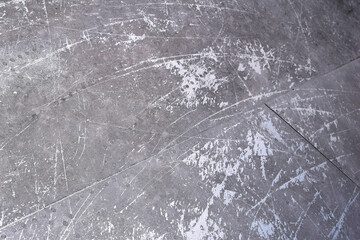 Aluminium surface covered with scratches and scuffs