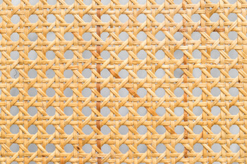 Fondo de madera de mimbre