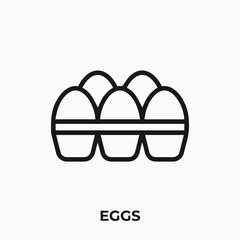 eggs icon vector. eggs icon vector symbol illustration. Modern simple vector icon for your design.