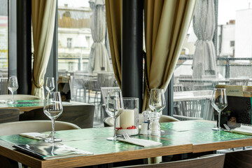 Interior of a modern urban restaurant