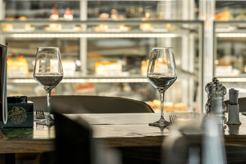 Interior of a modern urban restaurant